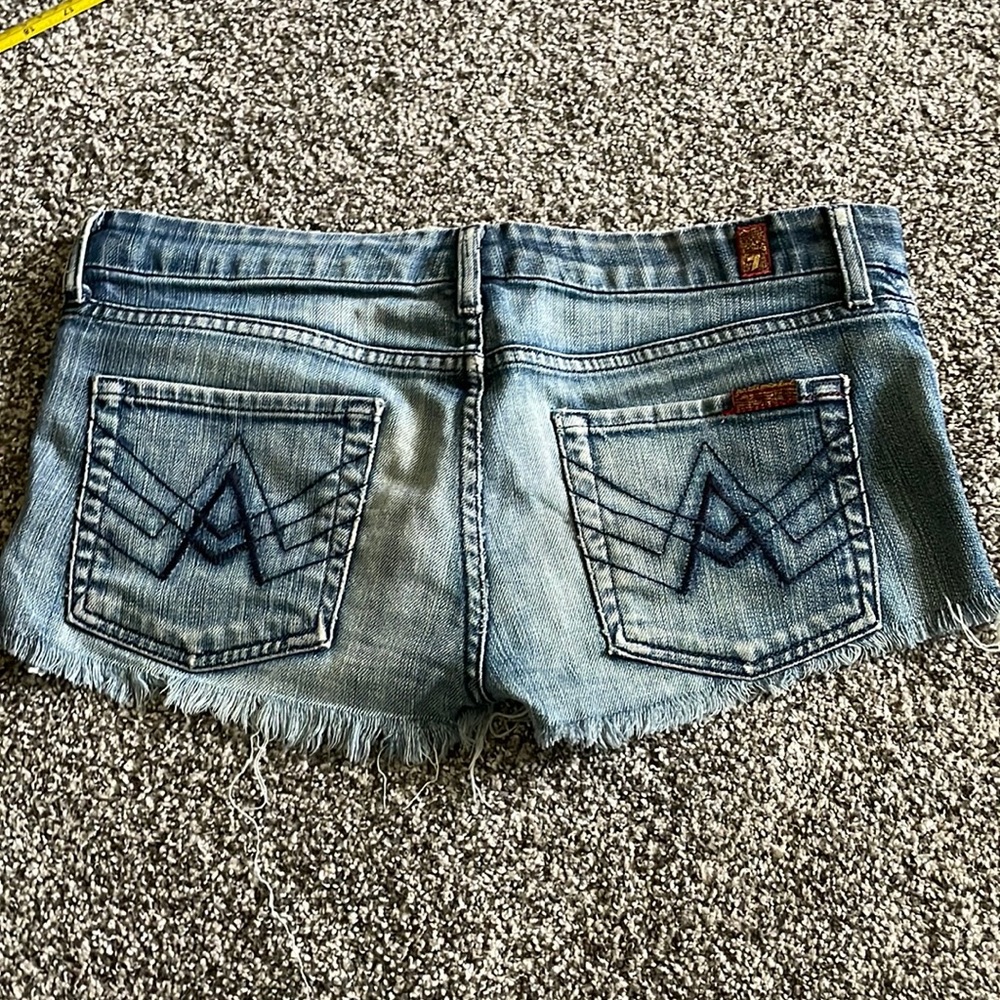 7 for all Mankind Jean cutoff shorts